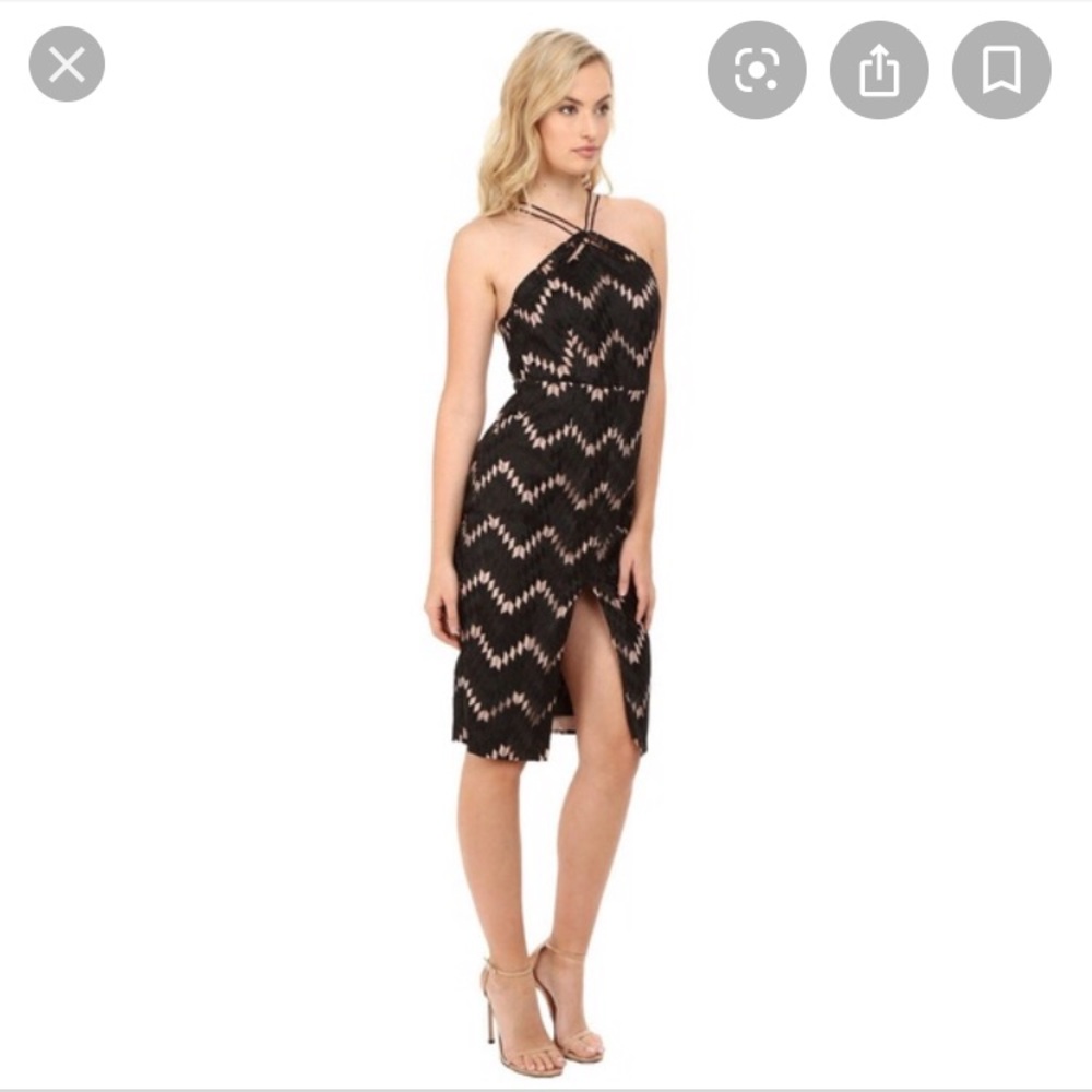Style stalker miranda dress in white/nude